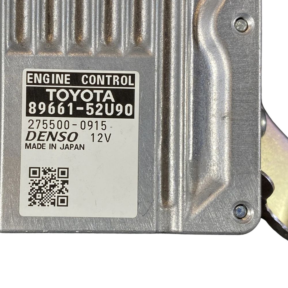 Closeup of Toyota Aqua NHP10 ECU wiring harness connector pins, part 89661-52U90