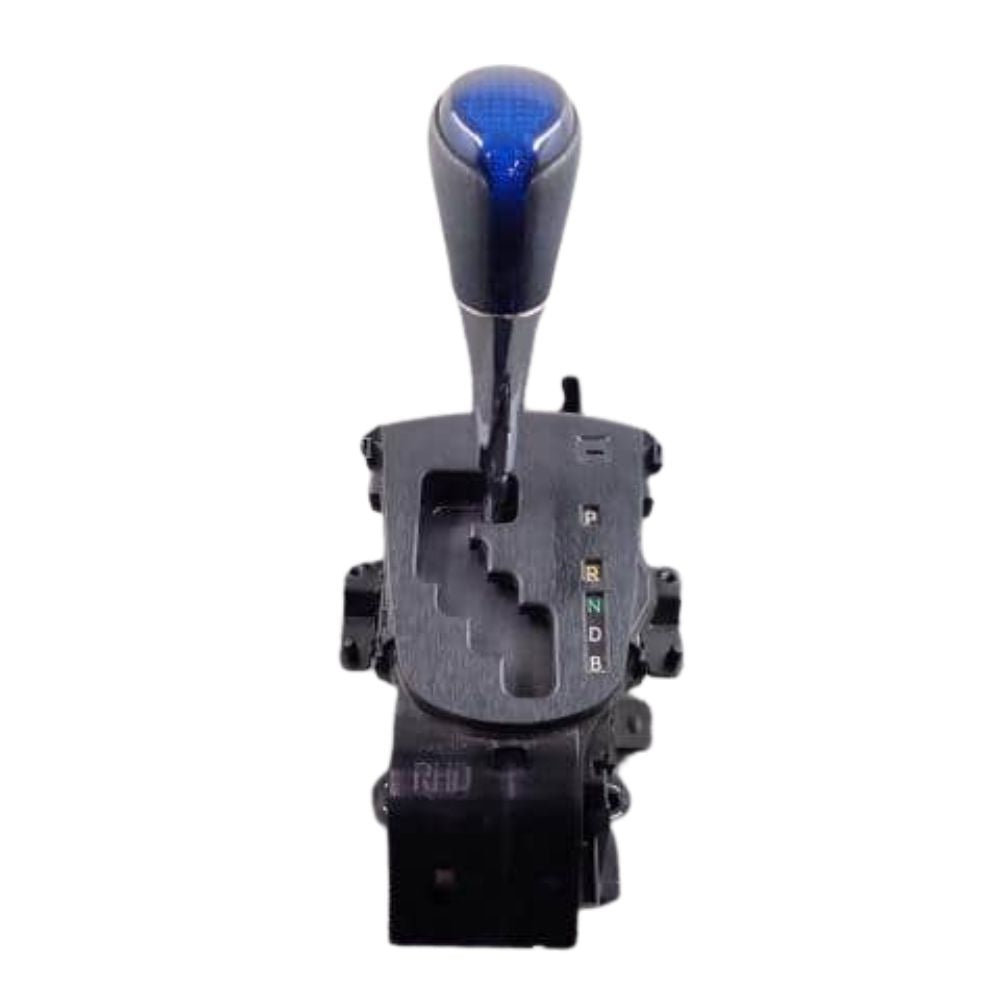 Closeup of Toyota Aqua gear shifter lever knob and gate mechanism, part 33560-52550
