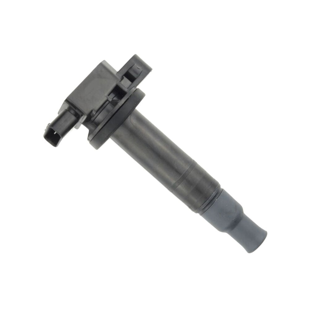 Closeup of Toyota Aqua ignition coil connector and terminal pins, part 90919-02265