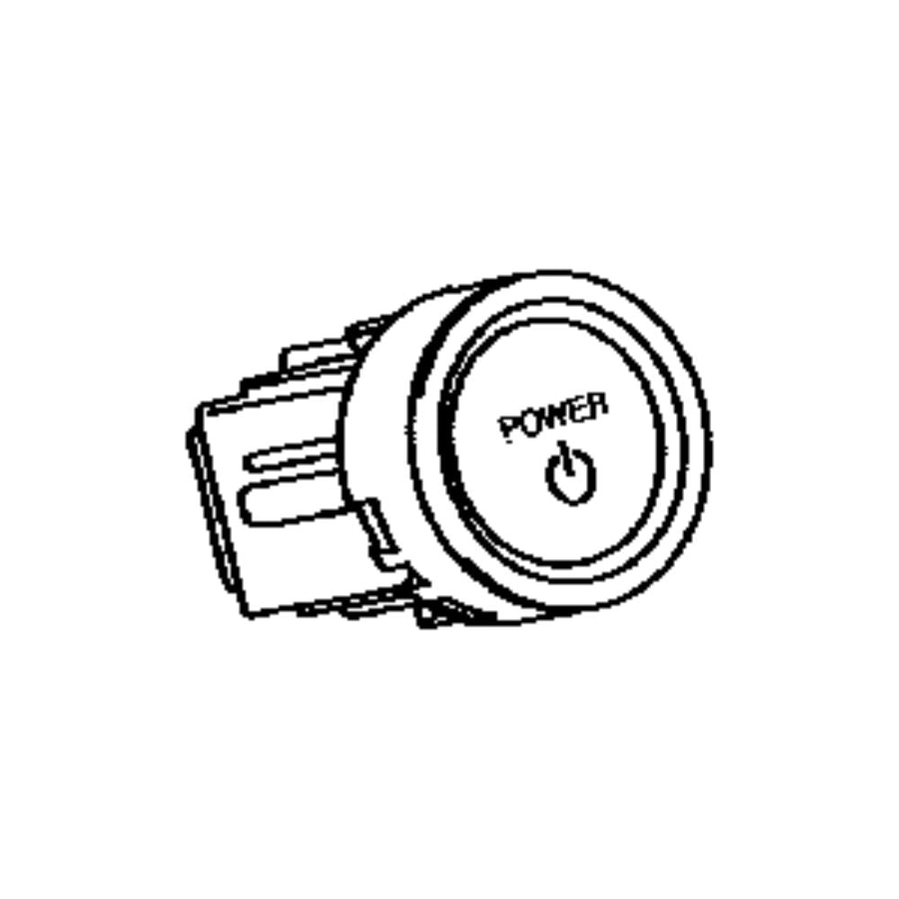 Toyota Aqua NHP10 push start switch installation diagram, part number 89611-33023